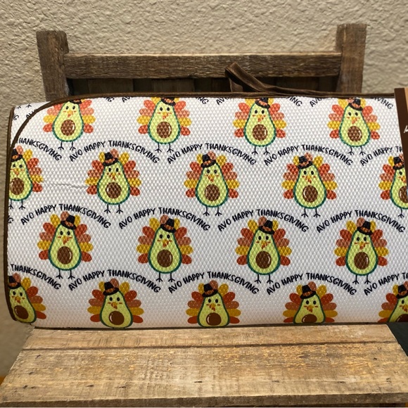 Avocado Turkey Dish Drying Mat, Thanksgiving Dish Drying Mat, Dish Drying Mat - Picture 5 of 11